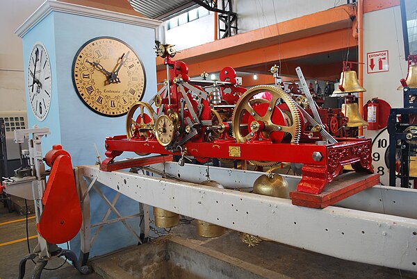 View inside the Relojes Centenario factory in Zacatlán, Puebla Mexico