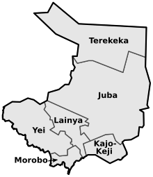 Central Equatoria State Counties.svg