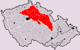 Subprovincia na mape Česka
