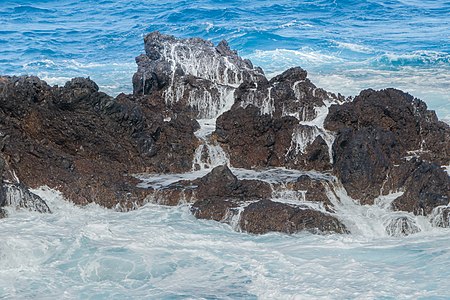 Breakers at the coast of Porto Moniz Madeira