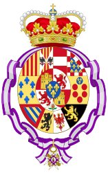 Vương huy của María de las Mercedes de Borbón y Habsburgo-Lorena