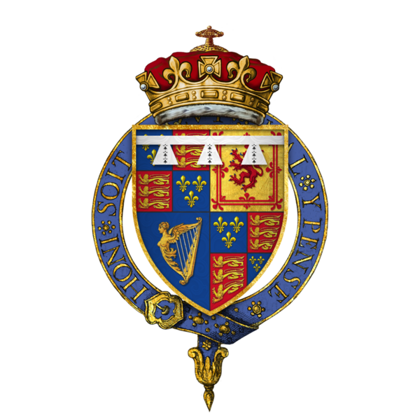 File:Coat of arms of James, Duke of York, KG.png