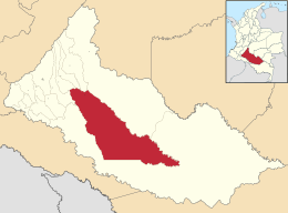 Cartagena del Chairá – Mappa