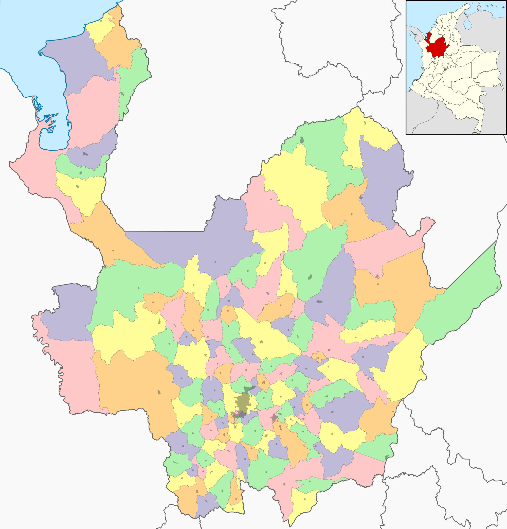 Antioquia mapa