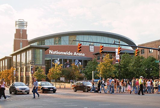 Nationwide Arena, home of the Columbus Blue Jackets.
