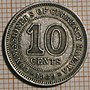 Thumbnail for File:Commissioners of Currency Malaya 10 Cent 1939 - reverse.jpg