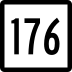 Route 176 marker