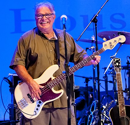 Conrad Lozano performs with Los Lobos at Boarding House Park in Lowell, Massachusetts Conrad Lozano - July 14, 2016.jpg