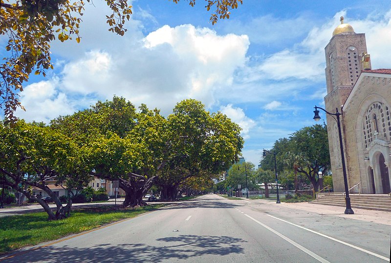 File:Coral Way with St Sophia Greek Orthodox Church.jpg