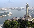 Corcovado Hill in Rio de Janeiro, Brazil with Jesus Christ the Redeemer statue