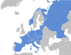 Mapa evropských zemí, které jsem navštívil