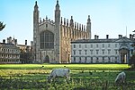 King's College, Kütüphane ve eski Provost's Lodge dahil olmak üzere First Court'un güney bölgesi