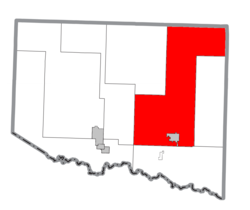 Lage in Iron County