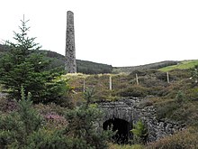 Chimney of the old Cwmsymlog mine