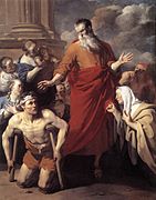 ルストラで不具者を癒す聖パウロ (1663)
