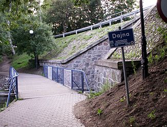 Bridge over the Dajna in Mrągowo (Sensburg)