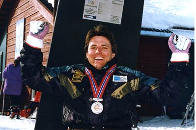 Australian medalist Michael Norton at the 1994 Lillehammer Winter Games Dd0394- Lillehammer Winter Games, M.Norton - 3b- scanned photo (2).jpg