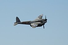 de Havilland DH.98 Mosquito T Mk.III, an example of the type used by 704 NAS De Havilland Mosquito NS838.jpg