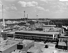 View looking southeast over the Mound Laboratories Department of Energy - Mound Plant - Electronics Laboratory Building.jpg