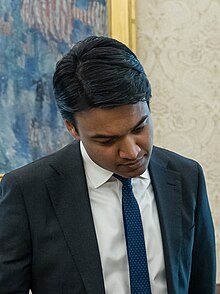 Deputy Director of the Domestic Policy Council Zayn Siddique on April 18, 2023, in the Oval Office of the White House - P20230418AS-0444 (cropped).jpg