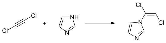 Umsetzung von Dichlorethin mit Imidazol