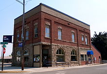 US Bank building in Downtown Halfway on the corner of Main Street and Grove Lane Downtown bank - Halfway Oregon.jpg