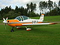 English: A Bölkow Bo 209 during the „Bergfliegen 2011“ at Schmallenberg airfield Deutsch: Eine Bölkow Bo 209 beim „Bergfliegen 2011“ auf dem Flugplatz Schmallenberg-Rennefeld