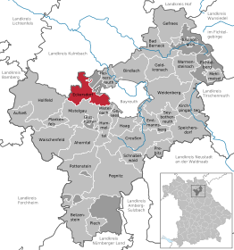 Kaart van Eckersdorf