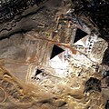 Satellite image of The Pyramids of Giza, Egypt by DubaiSat-1