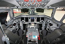 Flight deck Embraer ERJ-190-100ECJ Lineage 1000 Cabin.jpg