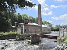 George West's Empire Mill along the creek at Rock City Falls