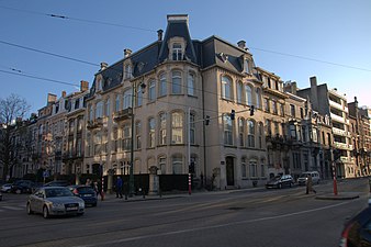 Herenhuis Vandenbroeck sur l'avenue Molière et l'avenue Brugmann, Bruxelles