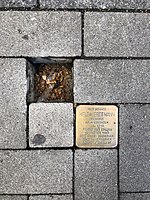 entwendeter Stolperstein von Elisabeth Erdtmann