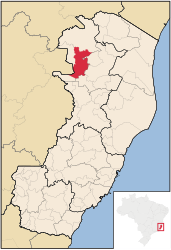 Barra de São Francisco - Carte