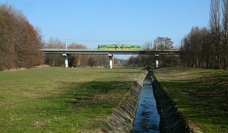 Estakada ponad Bogdanką Poznań