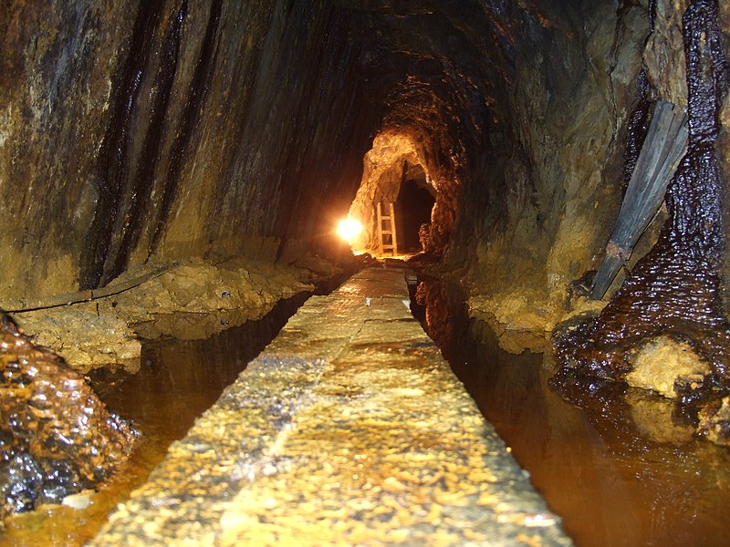 inside a gold mine