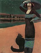 Slim Woman with a Cat (1913)