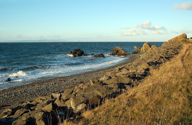 South Ayrshire coastline on the Firth of Clyde.