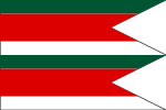 Miniatuur voor Bestand:Flag of Parihuzovce.svg