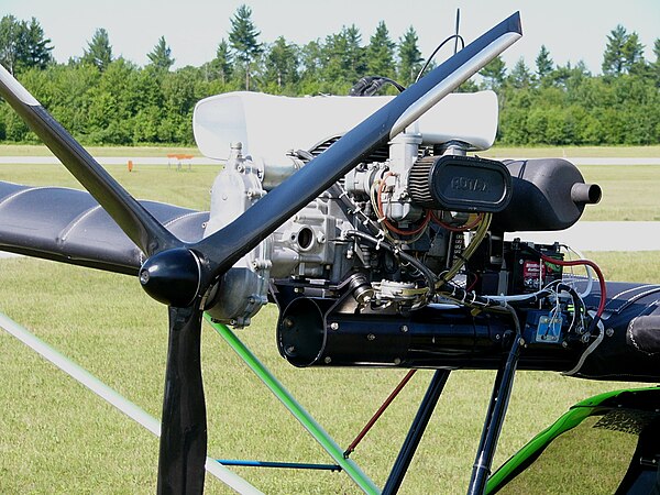 A Rotax 503 mounted on a Flightstar II ultralight