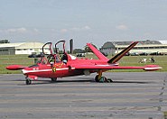 A Fouga Magister of the Belgian Air Component