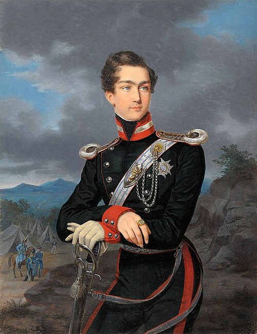 Portrait of Duke Maximilian von Leuchtenberg by Franz Napoleon Heigel in 1836.