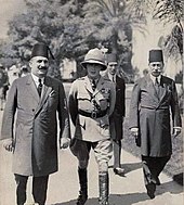 Fuad I of Egypt with Edward, Prince of Wales, 1932 Fuad I of Egypt, Edward VIII, & Mohamed Sa'id Pasa.jpg