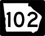 State Route 102 marker