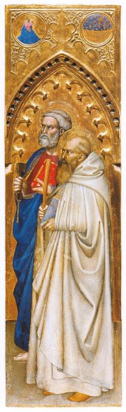 File:Giovanni da Milano, St. Peter and St. Benedict. Ognissanti Polyptych. Uffizi..jpg