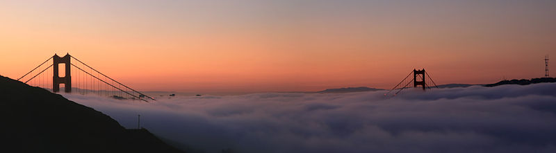 File:Golden Gate Bridge in fog and Sutro Tower.jpg