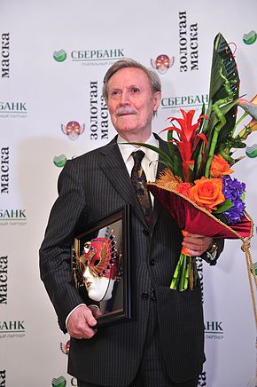 На церемонии награждения «Золотая маска» 16 апреля 2016 года