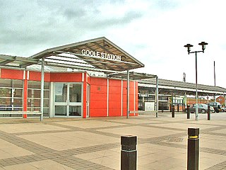 <span class="mw-page-title-main">Goole railway station</span> Railway station in East riding of Yorkshire, England