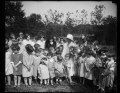 Grace Coolidge and group of children outdoors LCCN2016888067.tif