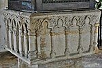 Thumbnail for File:Great Bricett, The Church of St. Mary and St. Lawrence, Late c12th Norman font 6 - geograph.org.uk - 6064911.jpg